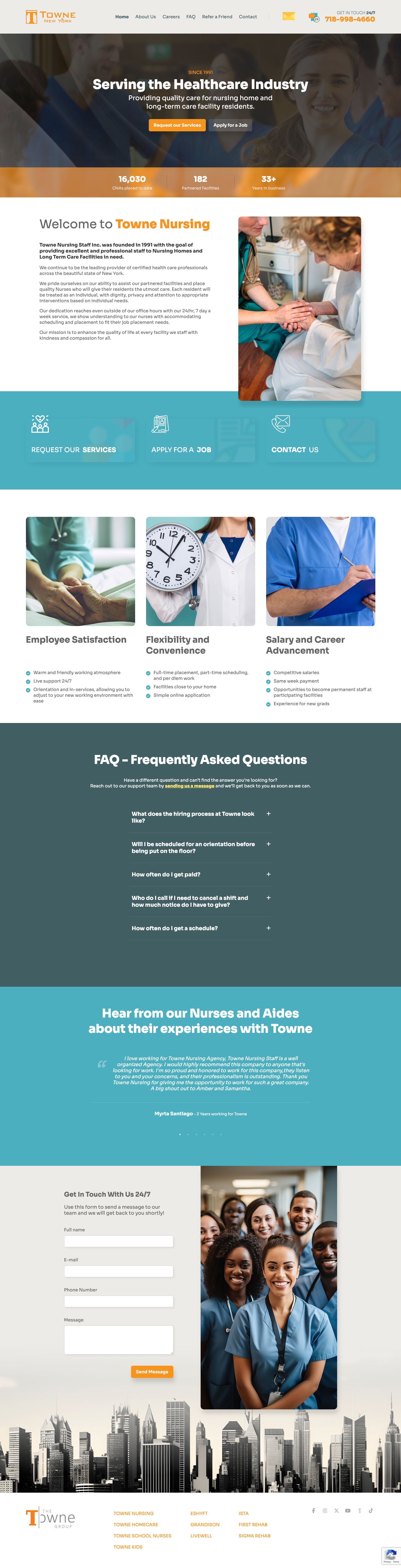 Nursing Company WordPress Theme