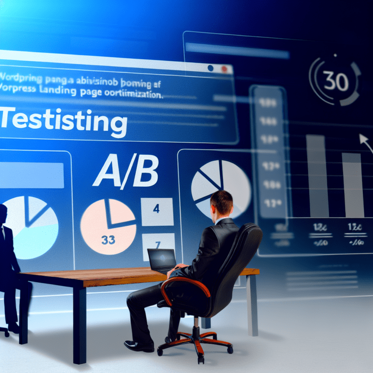 A/B Testing Your WordPress Landing Page: Strategies for Optimization – AI Generated Image