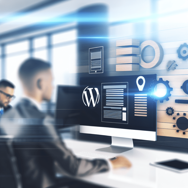 The Science of WordPress Landing Page Optimization: Techniques for Higher Conversion Rates – AI Generated Image
