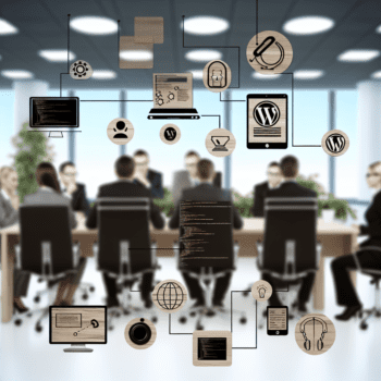 Driving Business Outcomes with Expert WordPress Customization: Solving Technical Issues to Enhance Agency Client Engagement and Satisfaction - AI Generated Image - André Luiz Abdalla