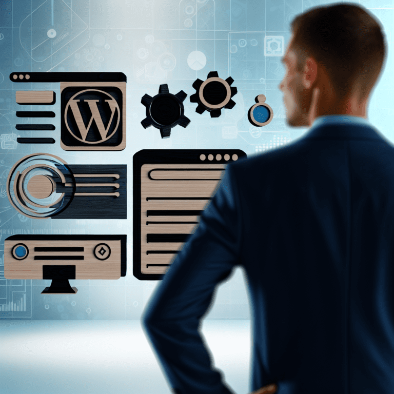Elevating Agency Client Engagement with Custom WordPress Development Solutions that Drive Measurable Outcomes – AI Generated Image