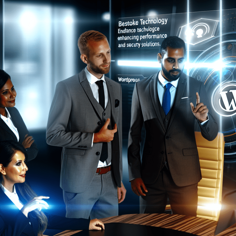 Elevating Agency Client Satisfaction with Bespoke WordPress Solutions that Enhance Performance and Security – AI Generated Image