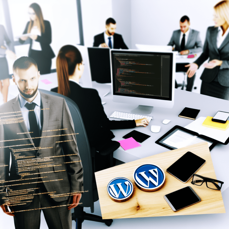 Elevating Client Satisfaction with Optimized WordPress Development Solutions That Streamline Agency Operations and Foster Trust – AI Generated Image