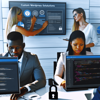 Elevating Marketing Agency Performance with Custom WordPress Solutions: Addressing Security and Integration Challenges for Client Success - AI Generated Image - André Luiz Abdalla