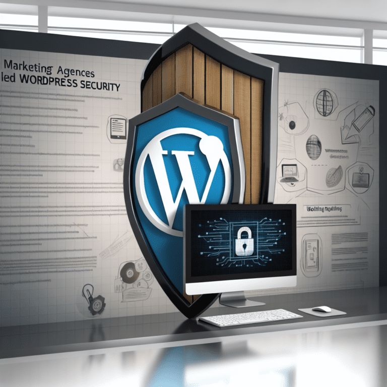 Elevating Marketing Agency Success with Tailored WordPress Security Solutions: Addressing Critical Client Needs for Long-Term Stability - AI Generated Image - André Luiz Abdalla