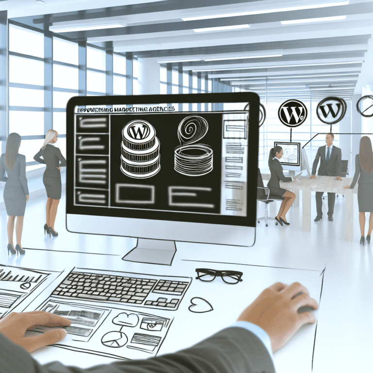 Empowering Marketing Agencies with Bespoke WordPress Development Solutions That Drive Client Success and Engagement – AI Generated Image