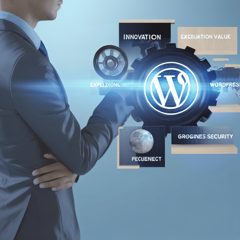 Empowering Marketing Agencies with Cutting-Edge WordPress Solutions That Enhance Security and Elevate Client Satisfaction – AI Generated Image