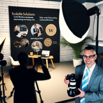 Empowering Marketing Firms with Custom WordPress Development: Expert Solutions for Scalability and Client Retention Challenges - AI Generated Image - André Luiz Abdalla