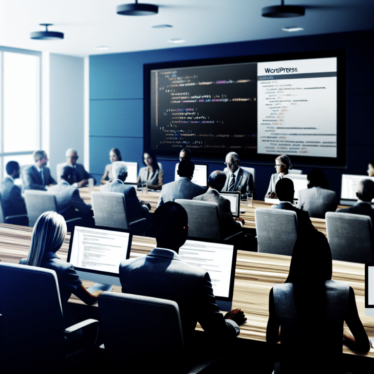 Enhancing Agency Project Outcomes with Custom WordPress Development: Solutions That Drive Efficiency and Foster Client Trust – AI Generated Image
