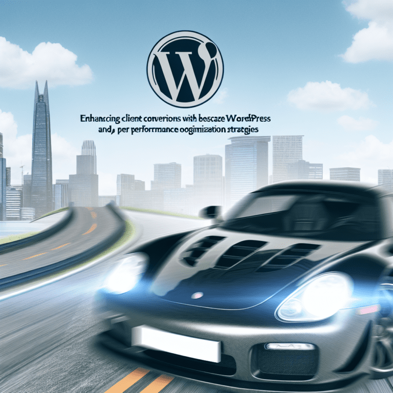 Enhancing Client Conversions with Bespoke WordPress Integrations and Performance Optimization Strategies for Agencies – AI Generated Image