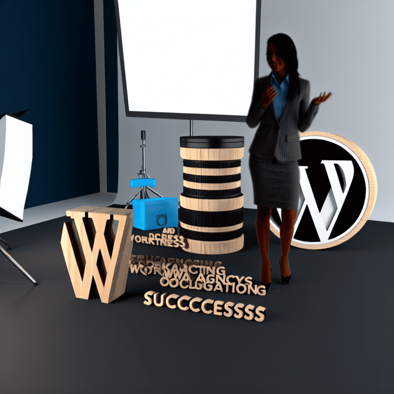 Enhancing Marketing Agency Offerings with Advanced WordPress Customization Solutions that Drive Client Engagement and Success – AI Generated Image