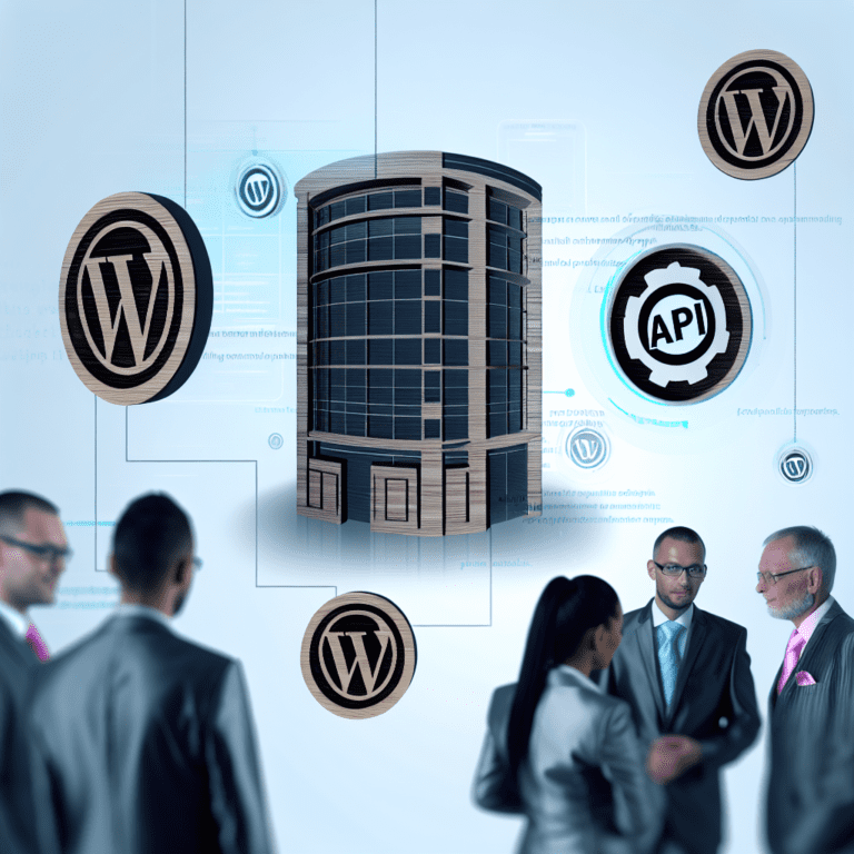 Enhancing WordPress Development with Custom API Integrations: Driving Agency Efficiency and Unlocking New Business Opportunities – AI Generated Image