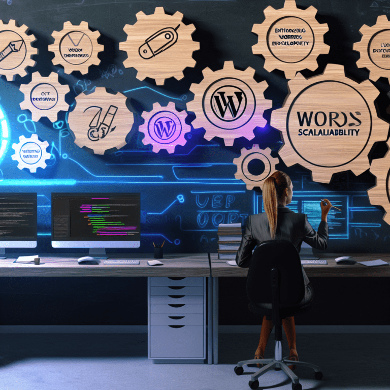 Enhancing WordPress Scalability for Agencies: Custom Development Strategies That Drive Reliable Performance and Client Success – AI Generated Image