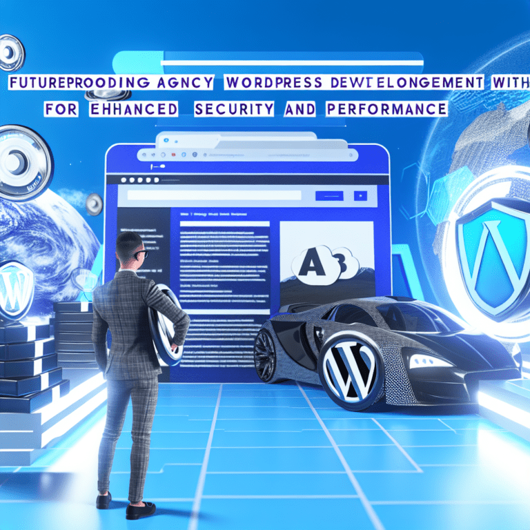 Future-Proofing Agency Websites: Advanced WordPress Development Solutions That Enhance Security and Performance – AI Generated Image