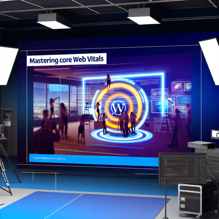 Mastering Core Web Vitals: Essential Performance Optimization Techniques for WordPress Development – AI Generated Image