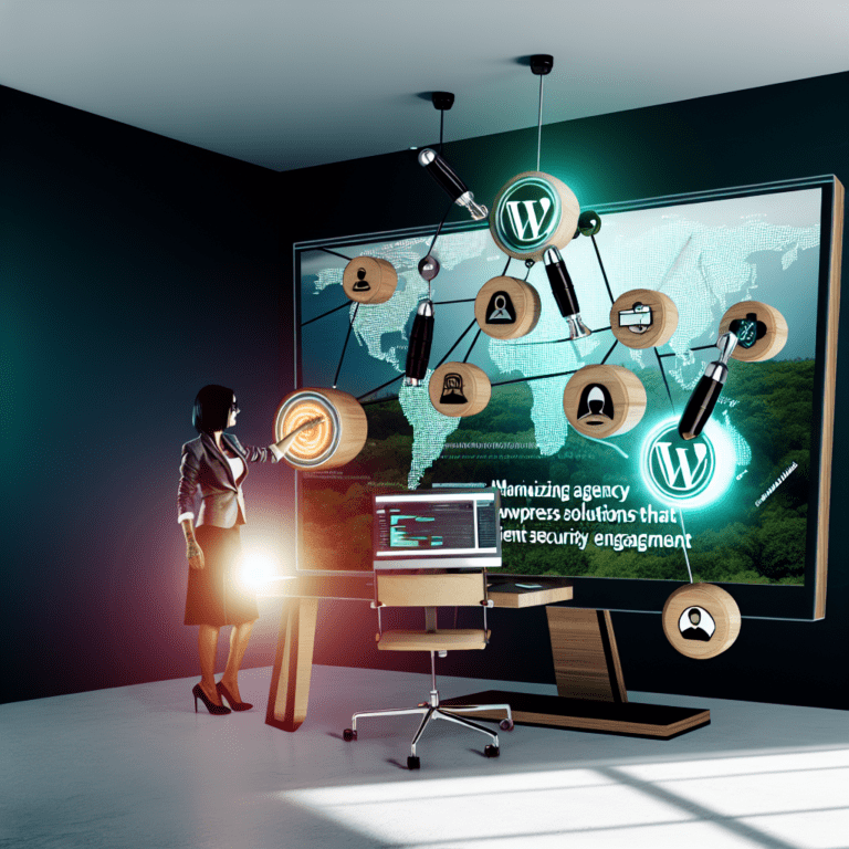 Maximizing Agency Performance through Scalable WordPress Solutions that Enhance Client Security and Engagement – AI Generated Image