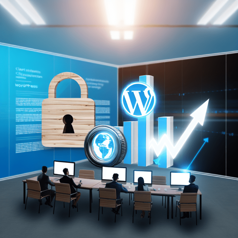 Maximizing Client Satisfaction and Security with Tailored WordPress Solutions for Progressive Marketing Agencies – AI Generated Image