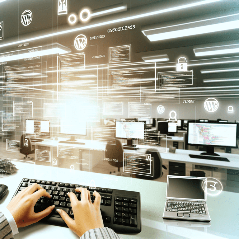 Maximizing Efficiency in WordPress Development: Technical Solutions That Address Agency Challenges and Boost Client Results – AI Generated Image