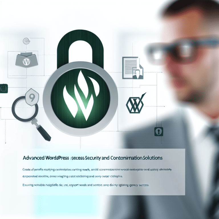 Navigating Complex Client Needs: Advanced WordPress Security and Customization Solutions That Drive Agency Success – AI Generated Image