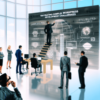 Navigating Complex WordPress Development Challenges: Tailored Strategies for Marketing Agencies to Elevate Security and Client Satisfaction - AI Generated Image - André Luiz Abdalla