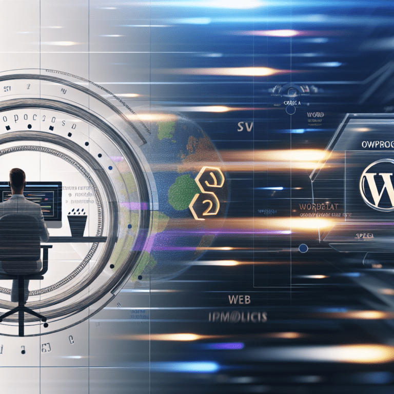 Optimizing Your WordPress Site for Core Web Vitals: A Technical Guide – AI Generated Image