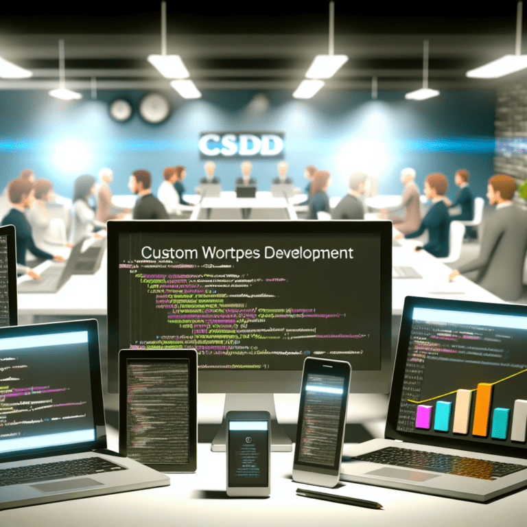 Revolutionizing Agency Projects with Custom WordPress Development that Solves Unique Client Challenges and Drives Growth – AI Generated Image