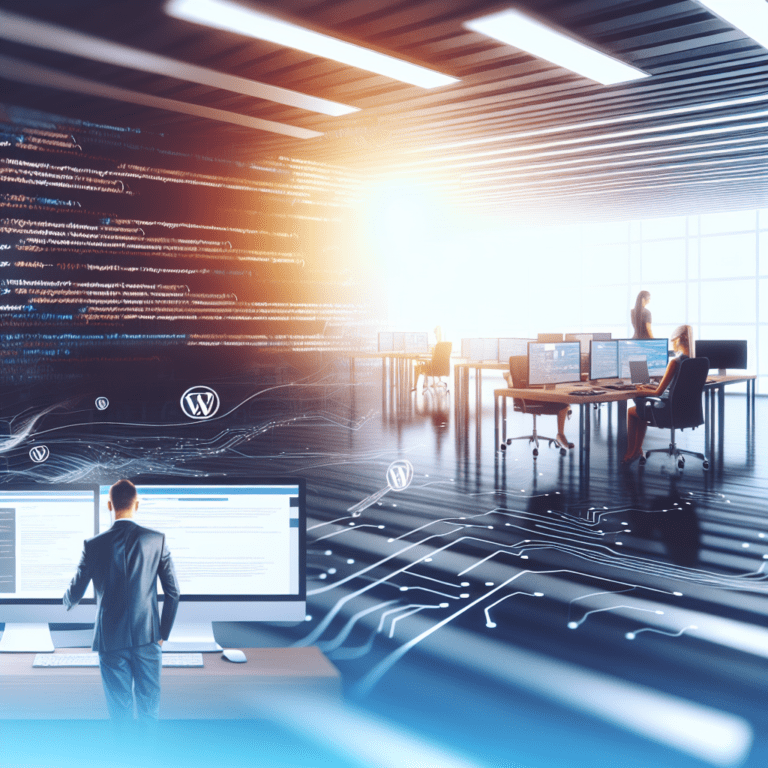 Tailored WordPress API Integrations That Enhance Functionality and Drive Client Growth – AI Generated Image