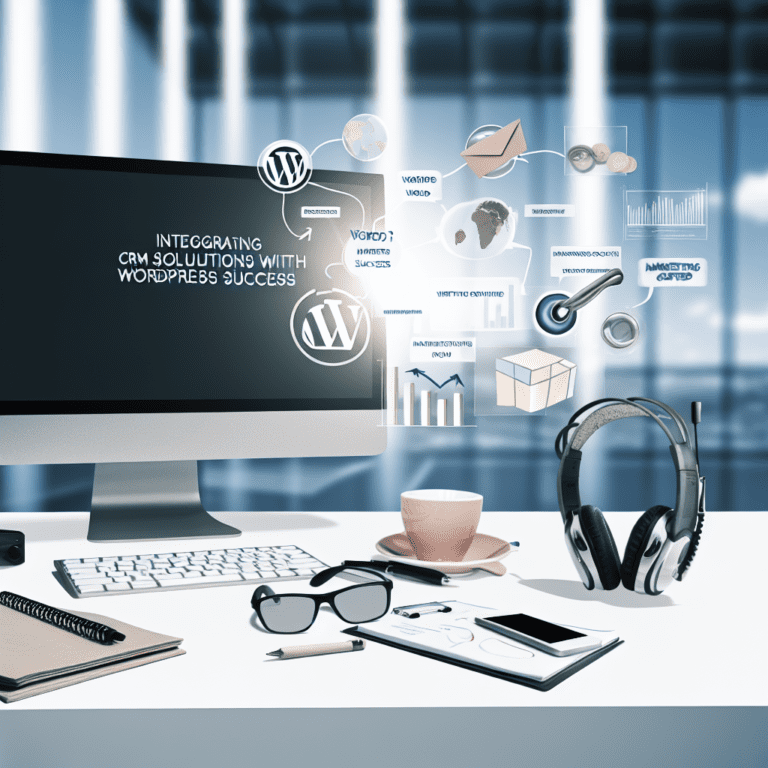 The Importance of Integrating CRM Solutions with WordPress for Marketing Success – AI Generated Image