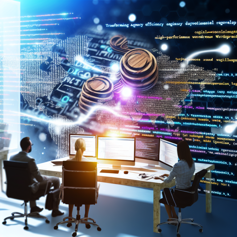 Transforming Agency Efficiency with High-Performance WordPress Development: Unlocking Seamless User Experience and Increased Engagement – AI Generated Image