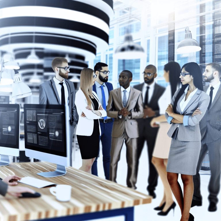 Transforming Agency Workflows with Innovative WordPress Customization Techniques for Enhanced Client Engagement and Efficiency – AI Generated Image