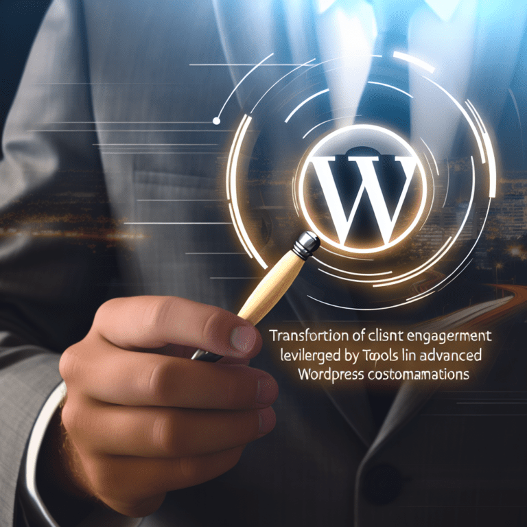Transforming Client Engagement Through Cutting-Edge WordPress Customizations That Drive Measurable Results for Agencies – AI Generated Image