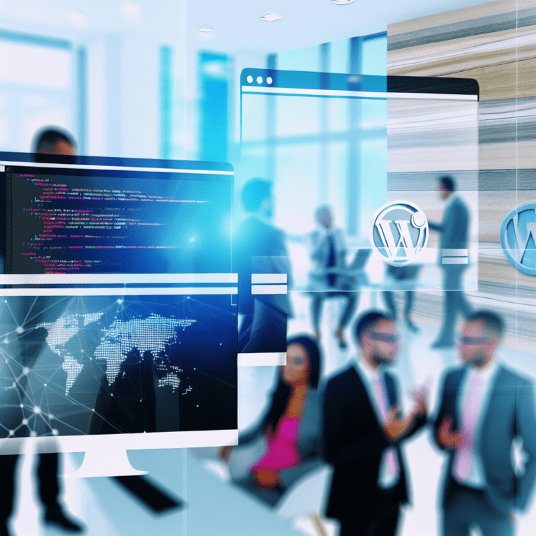 Transforming Client Projects with Secure and Scalable WordPress Development Solutions That Address Agency Challenges and Enhance Business Results – AI Generated Image