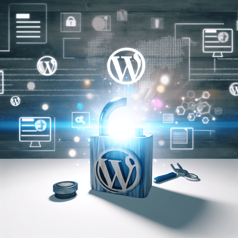 Unleashing WordPress Potential: Custom Development Solutions That Solve Agency Client Challenges and Drive Results – AI Generated Image