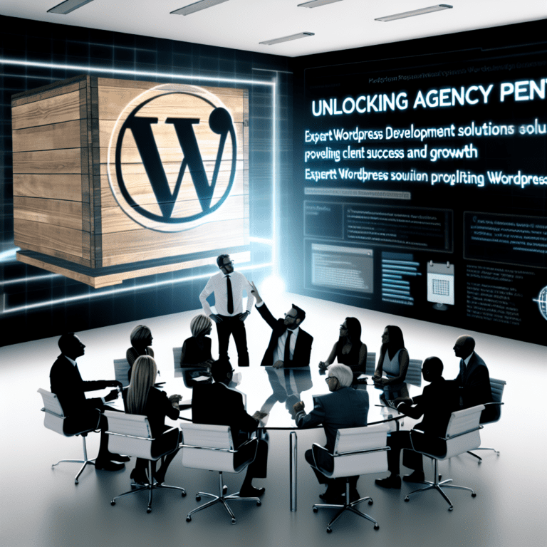Unlocking Agency Potential with Expert WordPress Development Solutions That Propel Client Success and Growth – AI Generated Image