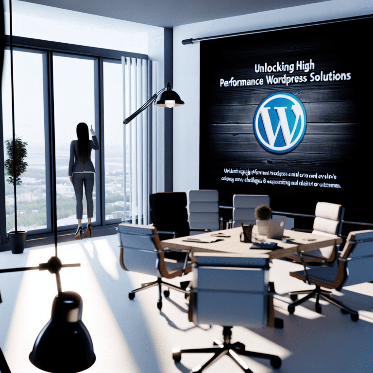 Unlocking High-Performance WordPress Solutions to Overcome Agency Challenges and Deliver Exceptional Client Outcomes – AI Generated Image