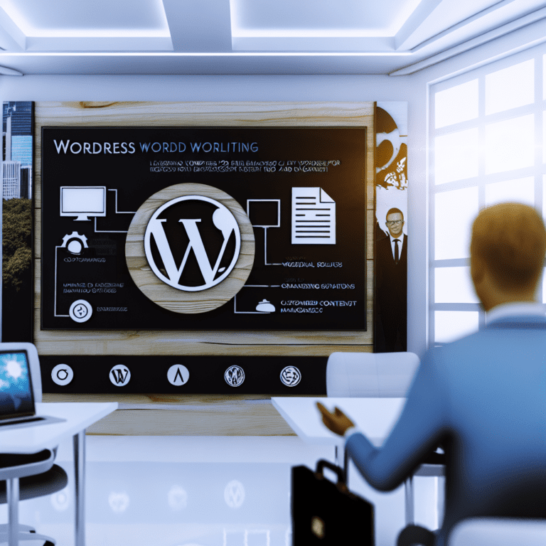 Unlocking the Full Potential of WordPress: Customized Solutions to Enhance Agency Client ROI and Engagement – AI Generated Image
