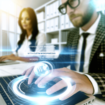 Enhancing Client Engagement with Custom WordPress Integrations: Innovative Development Approaches for Marketing Agencies to Drive ROI and Efficiency - AI Generated Image - André Luiz Abdalla