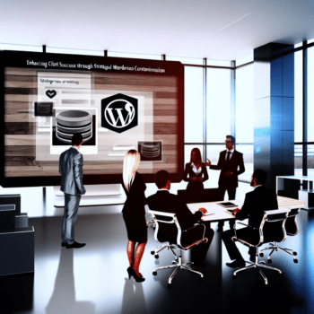 Enhancing Client Success Through Strategic WordPress Customization: Tailored Solutions for Marketing Agencies Facing Unique Challenges - AI Generated Image - André Luiz Abdalla