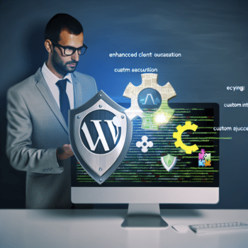 Fortifying Agency Success through Advanced WordPress Security and Custom Integrations for Enhanced Client Outcomes - AI Generated Image - André Luiz Abdalla