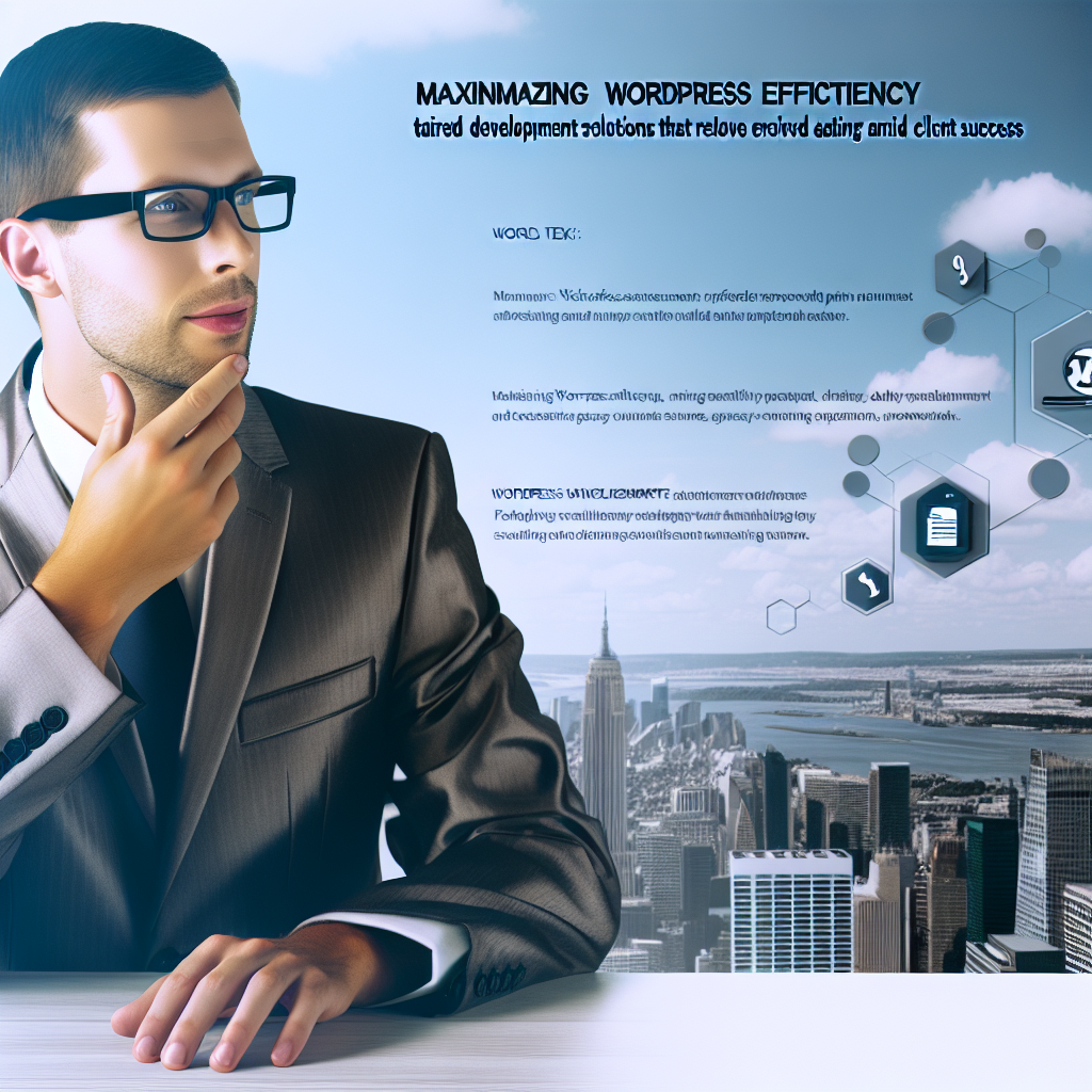 Maximizing WordPress Efficiency: Tailored Development Solutions That Resolve Agency Pain Points and Drive Client Success