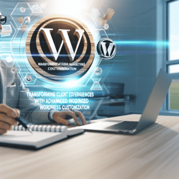 Transforming Client Experiences with Advanced WordPress Customization: Tailored Solutions for Marketing Agencies Seeking Competitive Edge - AI Generated Image - André Luiz Abdalla
