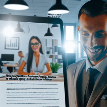 Unlocking WordPress Development Potential: Tailored Solutions to Enhance Agency Client Retention and Satisfaction - AI Generated Image - André Luiz Abdalla