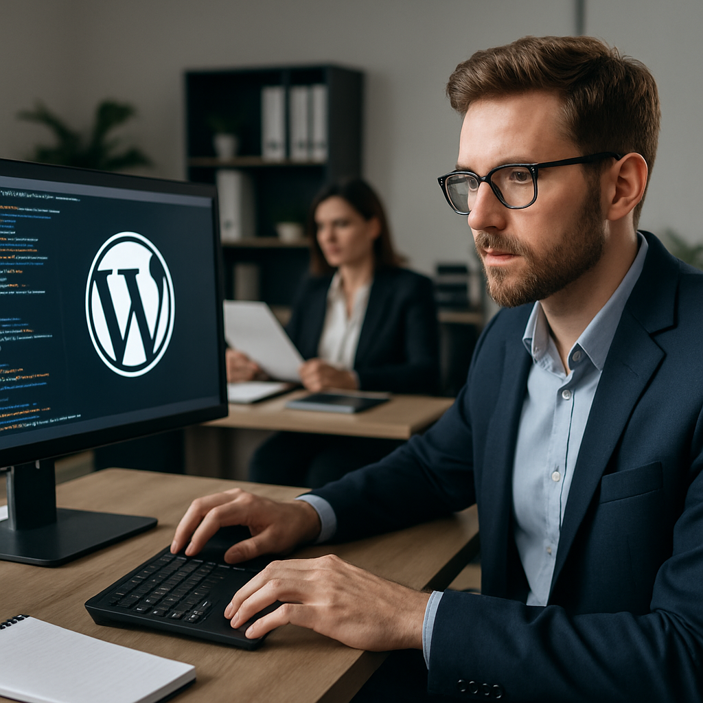 Empowering Businesses with Custom WordPress Solutions: Strategies to Overcome Development Challenges and Enhance Client Outcomes - AI Generated Image - André Luiz Abdalla