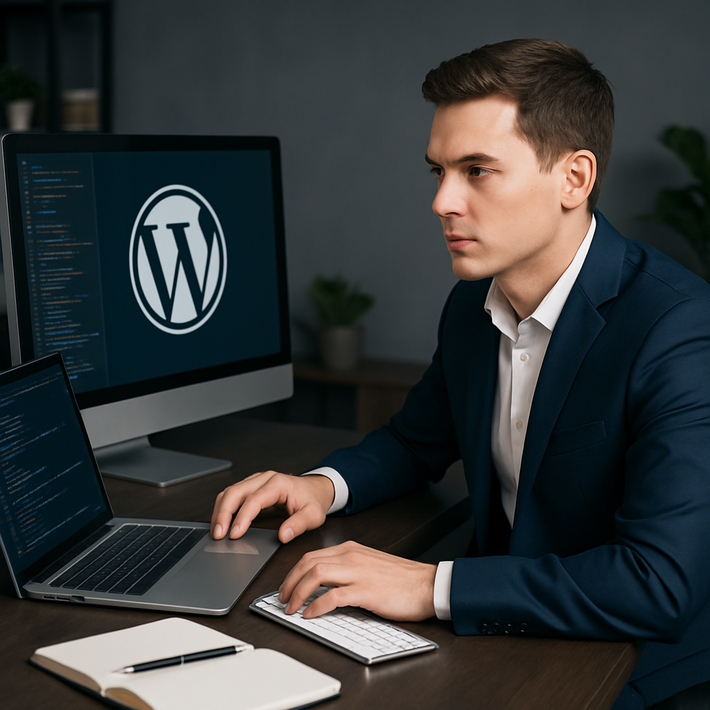 Revolutionizing WordPress Development: Expert Strategies to Enhance Agency Efficiency and Deliver Outstanding Client Solutions - AI Generated Image - André Luiz Abdalla